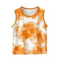 thumbnail image 2 of HAOTAGS Todder Boys Girls Tie Dye Print Tank Tops Casual Round Neck Sleeveless Summer Beach Tank Tops Orange 12 Years, 2 of 6