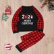 thumbnail image 5 of Pijamas Navideños Para La Familia Trajes A Juego Mujeres Mamá Impreso Top + Pantalones Conjunto de Navidad Odeerbi ODB190232, 5 of 9