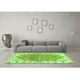 thumbnail image 3 of Ahgly Company Indoor Round Abstract Green Modern Area Rugs, 4' Round, 3 of 4