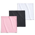 thumbnail image 6 of Maddie Moo Seamless Cotton Maternity and Postpartum Shirt Extenders, Pink/Black/White, X-Small, Pack of 3, 6 of 8