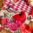 thumbnail image 2 of Décorations de la Saint-Valentin Drapeaux de Table Imprimé Cœur de la Saint-Valentin Tapis de Cuisine de Fête, 2 of 5