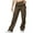 Brown, variant on Buigttklop Pants for Women Women'S Elastic and Able Casual Plaid Pants