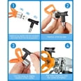 thumbnail image 5 of XiHAMA Spray Nozzle Spray tip Reversible Spray Tips Airless Paint Sprayer Nozzle Tips Airless Paint Spray Machine Parts for Homes Buildings Garden Decks Fences (5 Pieces - 211, 313, 415, 517, 623), 5 of 7