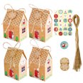 thumbnail image 1 of Dinheiro 24 piezas Bolsas de regalo de Navidad, Surtido de bolsas de regalo navideñas Kraft con etiquetas para suministros de fiesta de Navidad, 1 of 5