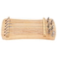 thumbnail image 1 of Guzheng Finger Trainer Wooden 6-String Mini Musical Instrument Fingering Practice Tool, 1 of 8