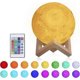 thumbnail image 1 of 3d Moon Lamp, 15cm Rgb Moon Lamp, 16 Colors 4 Lighting Modes, Led Night Light, 1 of 5