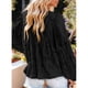 thumbnail image 4 of Blusa De Manga Larga Con Estampado Floral Tops De Manga Larga Para Mujer Lindos Tops De Manga Larga Blusa De Manga Larga Con Cuello Redondo Y Volantes Con Estampado Floral Lindos ANGGREK Otros, 4 of 5