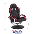 Red Ottoman Gaming Chair Ergonomic Swivel Computer Office High Back