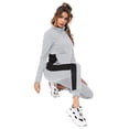 thumbnail image 4 of Purcoar 2pcs/Set Solid Tracksuit Women Hooded Casual Sweatshirt Pants, 4 of 9