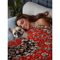thumbnail image 3 of Red Bohemian Flat Sheets Only Full Size, Soft Breathable Bed Top Sheets for Mattress, Boho Flower Abstract Modern Retro Art Luxury Bedding Flat Sheets for Home Hotel Bedroom Bed Protection, 3 of 9
