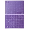 thumbnail image 2 of Double Sided Cutting Mat A4 1.2mm PVC Self Healing Craft Mat with Grid for Sewing Quilting Paper Purple 1 Cutting Mat, 2 of 8
