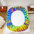 thumbnail image 5 of Feelyou Jungle Mushroom Plant Queen Sheet Sets, Boho Swirl Spiral Bed Set, 4-Piece, 5 of 7