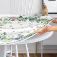 thumbnail image 3 of Hydrangea Round Fitted Tablecloth with Elastic Edge Eucalyptus Leaves Outdoor Tablecloth Waterproof Table Cover for Picnic Dinner Party Decor Fits 48-52" Diameter Round Tables, 3 of 4