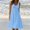 Sky Blue plus size summer mini dresses a1, variant on Women Plus Size Summer Boho Flowy Mini Dresses Sleeveless Round Neck Ruffle A-Line Swimwear Beach Vacation Party Sundresses, Yellow M