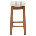 thumbnail image 3 of Linon Claridge Tabouret de Comptoir en Bois de 26 Pouces en Brun Naturel, 3 of 14