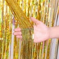 thumbnail image 5 of Metallic Foil Fringe Curtains Tinsel Curtain Photo Backdrop Birthday Party Decoration, 5 of 7