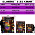 thumbnail image 4 of Yibo LGBT Gay Pride Rainbows Blanket Men Gifts Flannel Soft Plush Lightweight Couch Sofa Decorative, 4 of 7