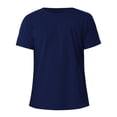 thumbnail image 4 of Confree Men Tshirt Solid Color Short Sleeved Round Neck Tee Shirts Summer Training Comfortable Fashion For Men T-Shirts Size 3Xl Blue, 4 of 4