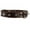 Brown, variant on Grey Real Leather Red Spiked Dog Collar Spikes, 1.25" Wide. Fits 15.5"-20" Neck, Medium Breeds