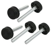 5pcs M8x60mm Thread 30mm Dia Plastic Base Adjustable Leveling Foot