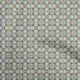 thumbnail image 1 of oneOone Viscose Jersey Light Mint Green Fabric Asian Suzani Fabric For Sewing Printed Craft Fabric By The Yard 60 Inch Wide, 1 of 5