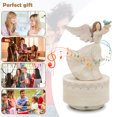 thumbnail image 6 of FORHVIPS Over The Rainbow Music Box with Rotating Base,Resin Sculpture Hand-Painted Musical Figure,Music Boxes for Women Girls Mom Daughter Birthday Christmas,Sound of Music Gifts, 6 of 7