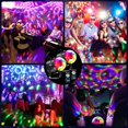 thumbnail image 3 of Hongchun Disco Ball 2 Pack, Party Light Sets, Rotating Disco Light Ball, Party Light 7 RGB Colors Stage Lamp with Remote Control, Disco Ball for Disco, Party, Karaoke, DJ, Christmas, Bar, 3 of 5