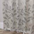 thumbnail image 6 of Superior Blackout Leaves Light Filtering Grommet Curtain Panel Set, 46"x84", Ivory, 6 of 12