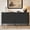 Black Grey, variant on 65" Fluted Sideboard Buffet Cabinet with Storage, Large Wooden Credenza with Adjustable Shelves for Dining Room, Living Room, Entryway, Black Grey