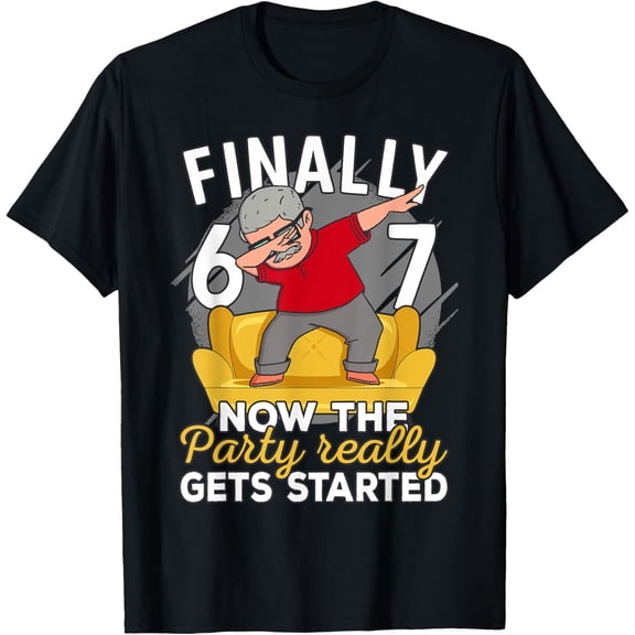 67th Birthday for Him | 67 Years Old Man | Finally 67 T-Shirt