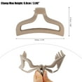 thumbnail image 2 of Unique Bargains 1pc Plastic Hair Claws Hair Clips Hair Barrettes for Women Beige 3.78''x1.85''x1.42'', 2 of 7