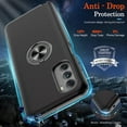 thumbnail image 5 of for Moto G Stylus 5G 2022 Case with HD Screen Protector, [Military Grade] Shockproof Protection Case with 360° Magnetic Built-in Ring Holder Kickstand Case for Moto G Stylus 5G 2022, Black, 5 of 16