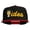 Black Red, variant on Light Bulb Idea Embroidered Snapback Cap - Natural Black OSFM