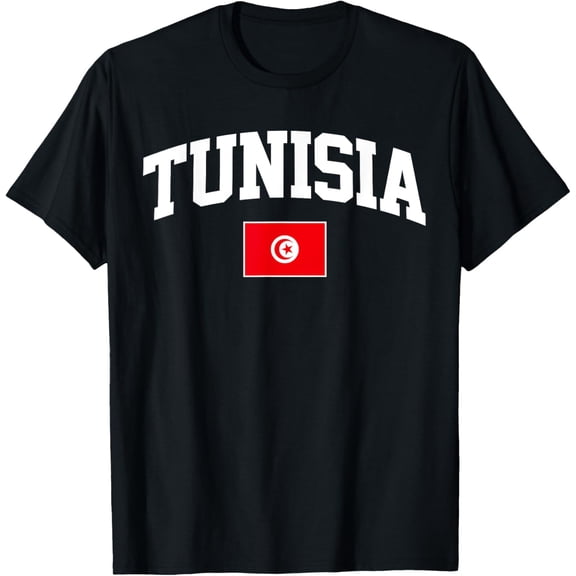 men and women can wear,Tunisia Shirt Tunisian Flag National Africa T-Shirt