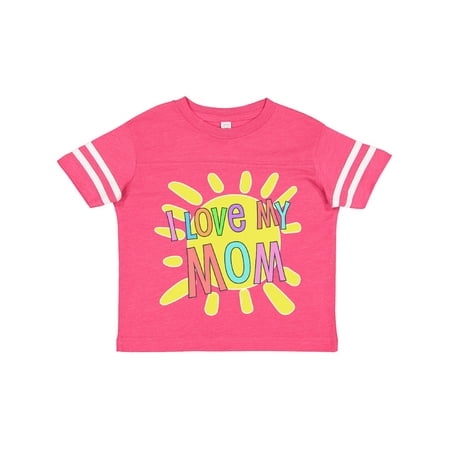 

Inktastic I Love My Mom- Sun and Rainbow Letters Gift Toddler Boy or Toddler Girl T-Shirt