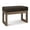 Distressed Brown, variant on Pemberly Row Modern 26" Faux Leather Entryway Bench in Dark Brown