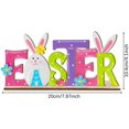 thumbnail image 3 of CoreLiving Easter Decorations Wooden Easter Bunny Spring Decor Farmhouse Easter Decor for Home Office Kitchen Table Centerpieces Tiered Tray Decor Shelf Decor Mantel Decor Indoor Spring Decor, 3 of 6