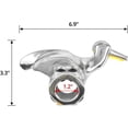 thumbnail image 3 of Desmontador de neumáticos, herramienta de cabeza de pato de montaje de cambiador de neumáticos de automóvil con 1 par de protectores de llanta para reemplazo, acero fundido, 30 mm, 3 of 5