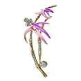 thumbnail image 2 of Broche de bambú de inspiración natural Broche de de imitación de cristal borgoña Sunnimix Broche, 2 of 8