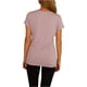 thumbnail image 4 of Camiseta básica Reebok Linear Marled para mujer color morado grande, 4 of 5