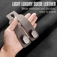 thumbnail image 5 of 2pcs Leather Car Seat Headrest Hooks with Phone Holder, Multifunctional Backseat Organizer Hanger, Durable Storage Hook for Wallets, Bags & Purse, Easy Install Auto Accessory for Car Interior, Gray, 5 of 5