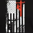thumbnail image 3 of CafePress - Lineman Flag Shirt T Shirt - Men's Classic Graphic Cotton T-Shirt, 3 of 4