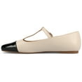 thumbnail image 2 of Journee Womens Theah T-Strap Cap Toe Mary Jane Dress Flats, Widths Available, 2 of 9