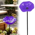 thumbnail image 2 of Bird Feeders For Outdoors Dia Bowl Small Metal Bird Bath for Outside Heavy Duty, Height Bird Feeder Birdbaths for Outdoors, Garden Bird Bath Bowl G_Purple, 2 of 5