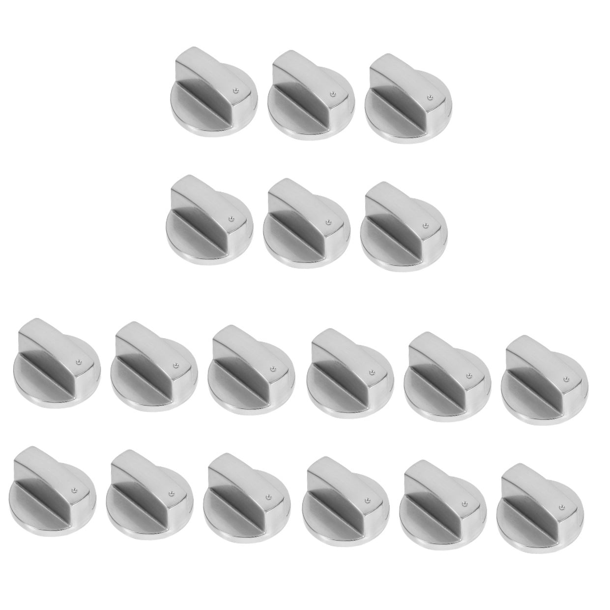 Raindrops 18 Pcs Gas Stove Control Knob Buttons Burner Accessories Metal Knob