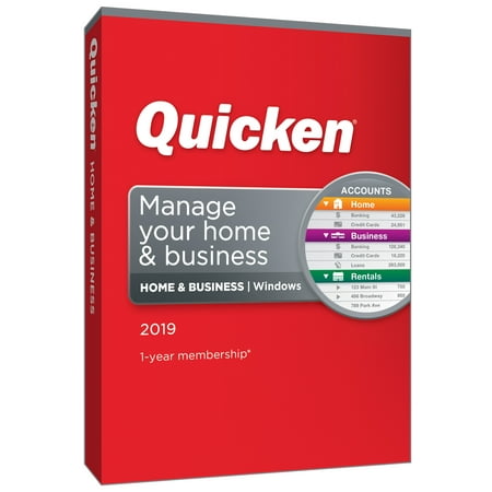 Quicken 2019 Home & Business 1User 1Year (Best Alternative To Quicken Home And Business)