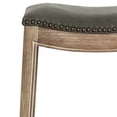 thumbnail image 5 of Elmo Bonded Leather Counter Stool Weathered Smoke Legs, Vintage Gray, 5 of 7