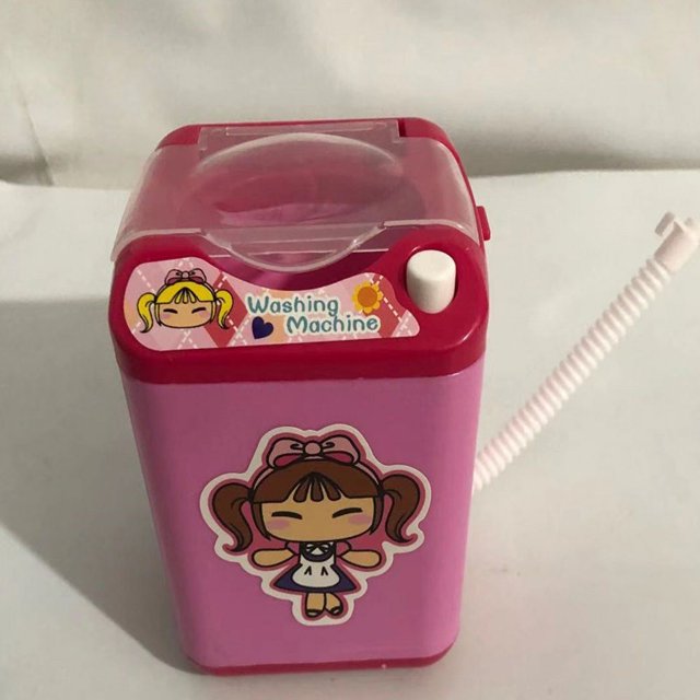 Juego de juguetes para niños, casa de juegos, simulación de niñas, pequeños electrodomésticos, agregue agua para girar, mini lavadora, juguetes pequeños