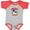 Heather and Red, variant on Inktastic My Nana Loves Me Penguin Boys or Girls Baby Bodysuit