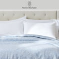 thumbnail image 6 of Better Homes & Gardens Floral Matelassé Quilt, King, Blue Bedding, 6 of 7